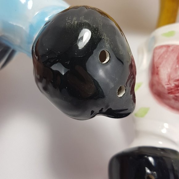 Vintage JAPAN Salt and Pepper Kissing Couple on Bench 1950s Retro Collectible - Picture 12 of 15